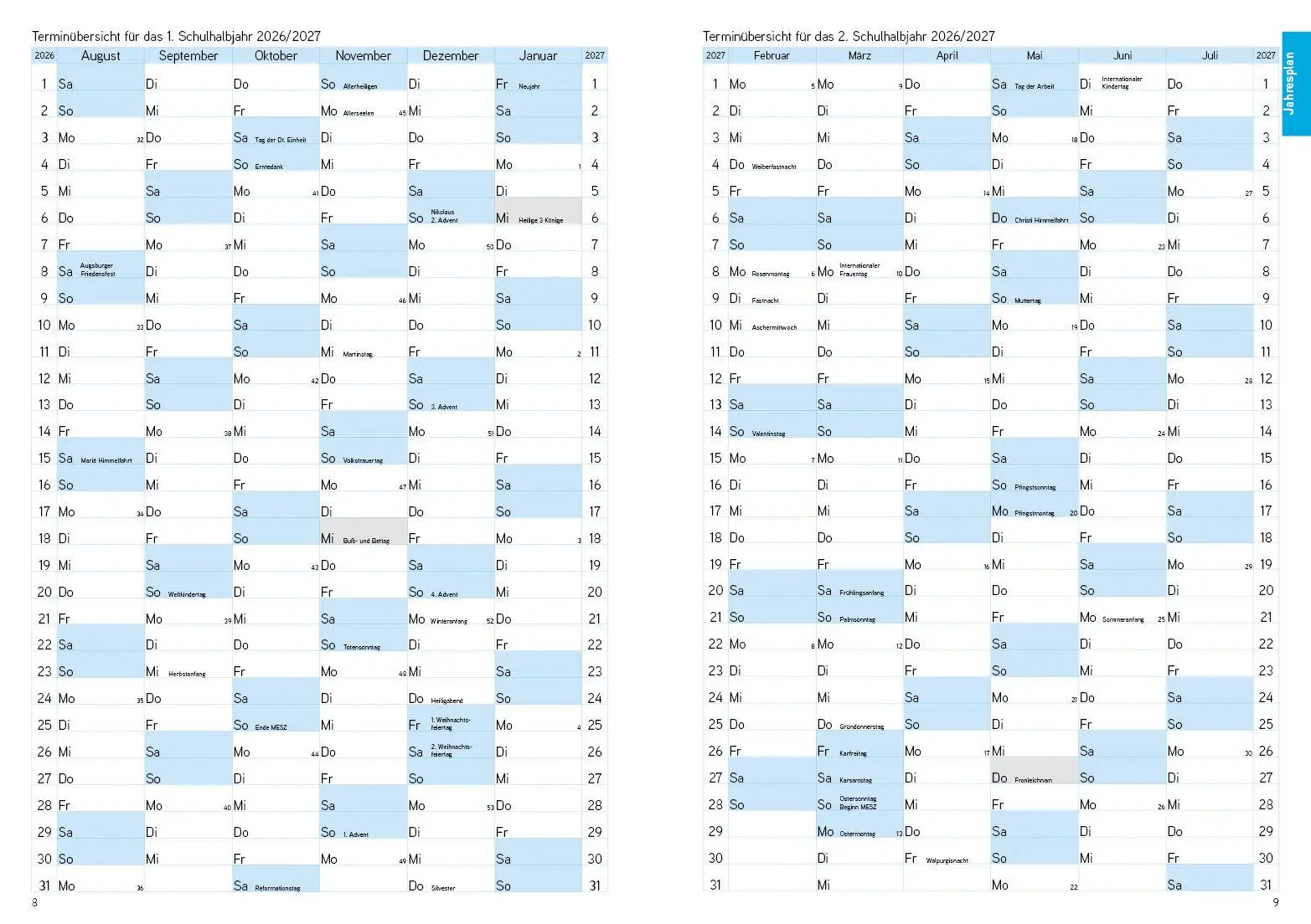 Bild: 4260094453717 | Lehrerkalender - Planer für Lehrerinnen und Lehrer 2026/27 | Verlag