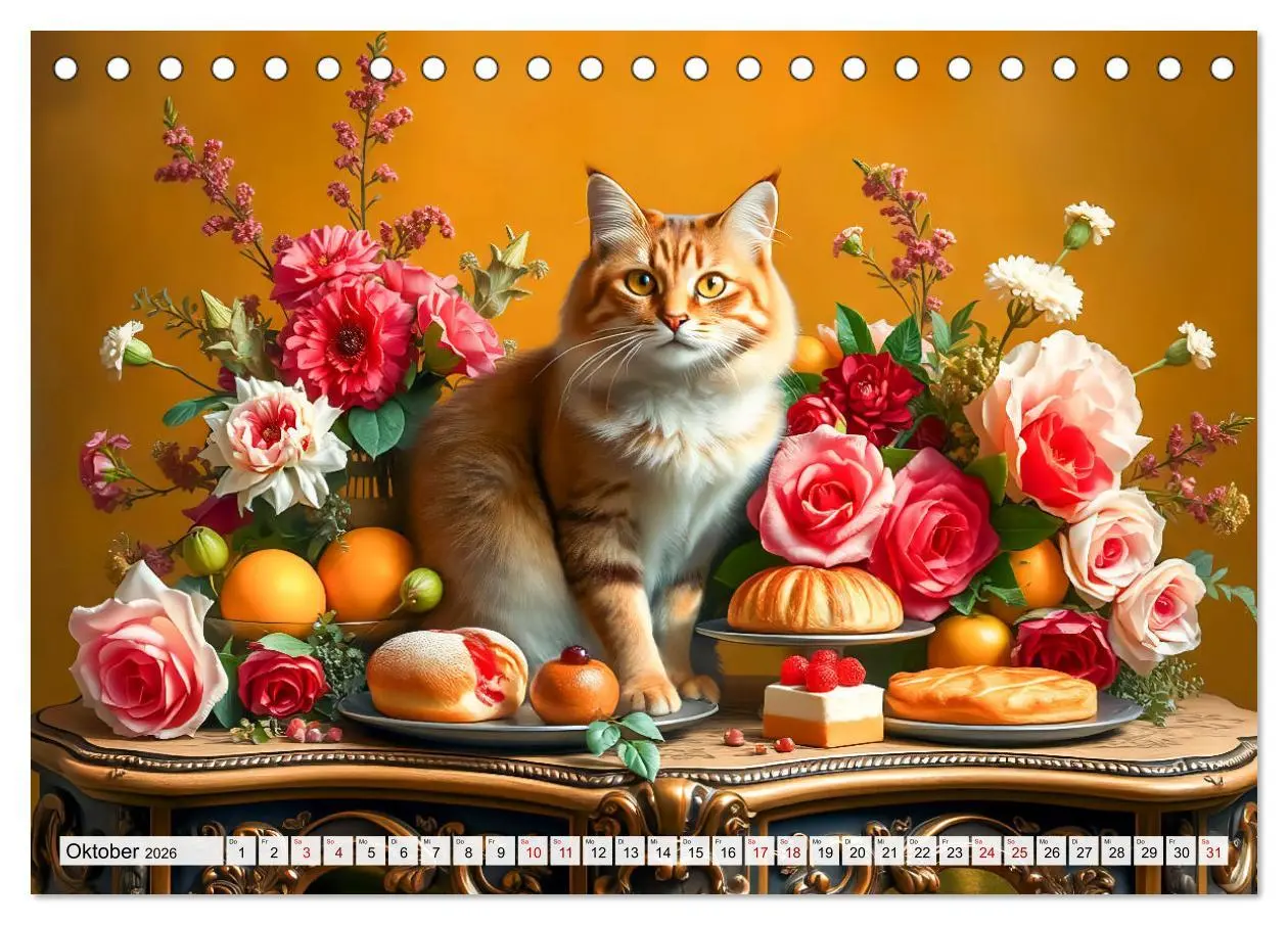 Bild: 9783457253717 | Klassische Katzenporträts - Katzen in opulenten Stillleben...