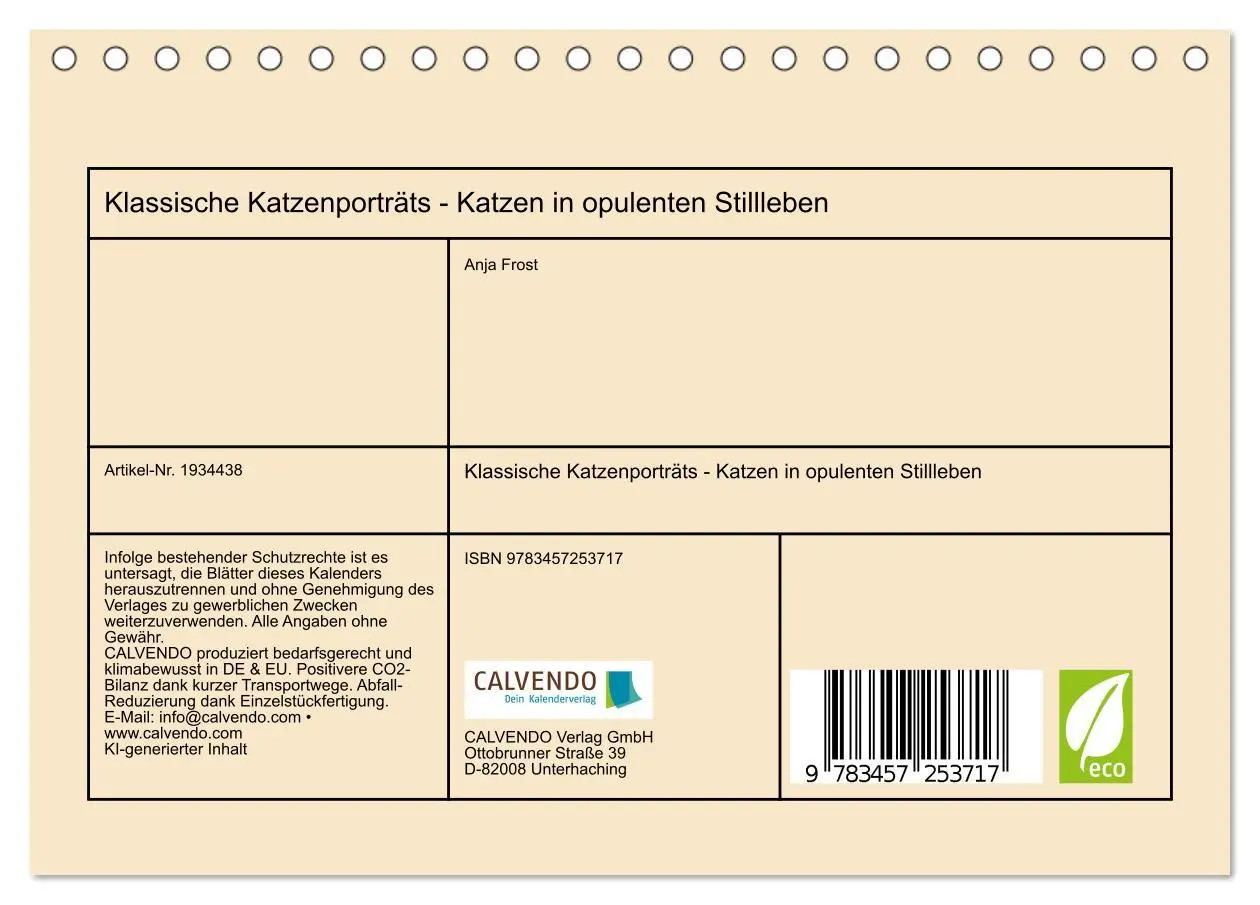 Bild: 9783457253717 | Klassische Katzenporträts - Katzen in opulenten Stillleben...