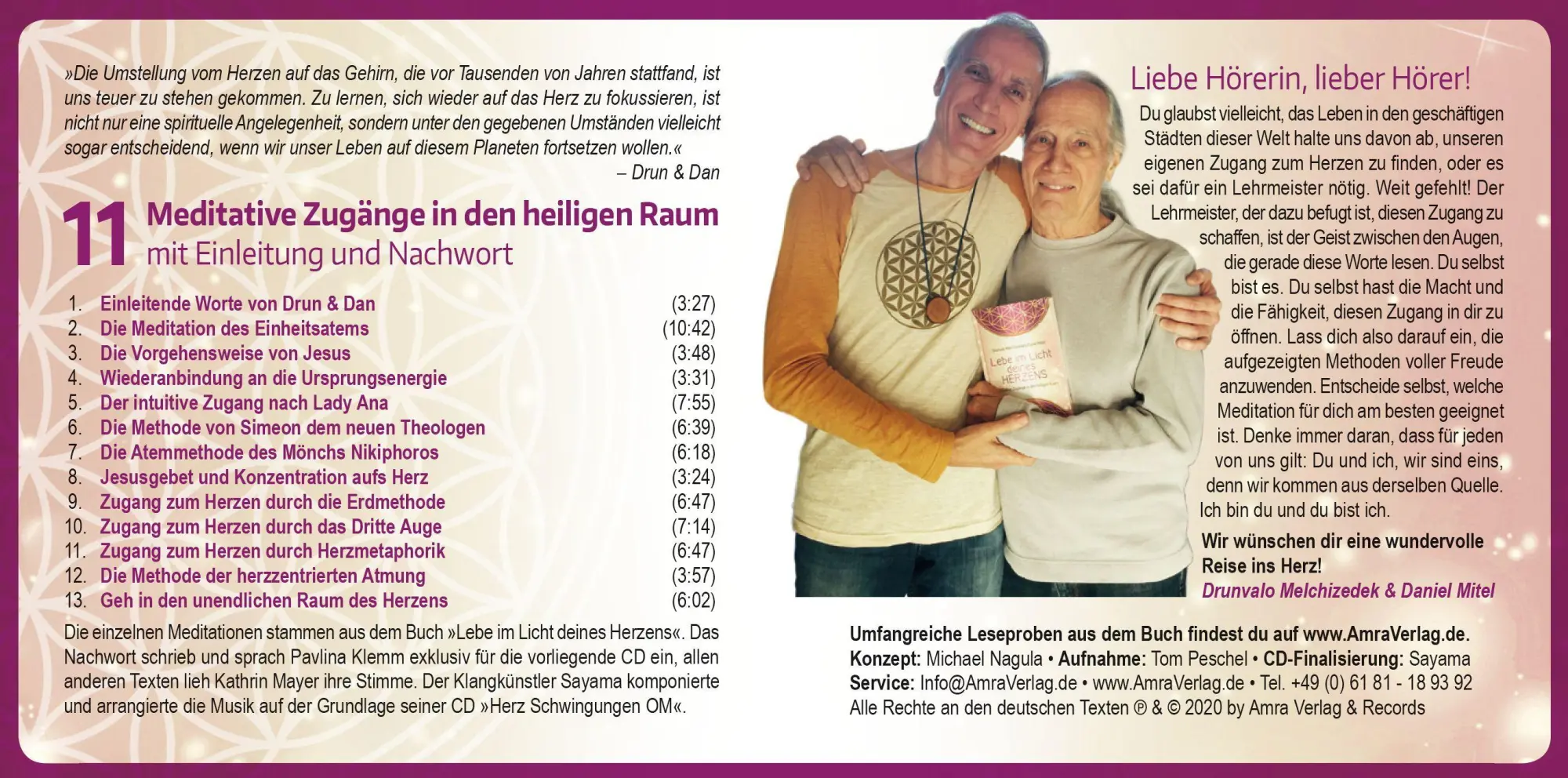 Bild: 9783954473717 | Lebe im Licht deines Herzens | Drunvalo Melchizedek (u. a.) | Audio-CD