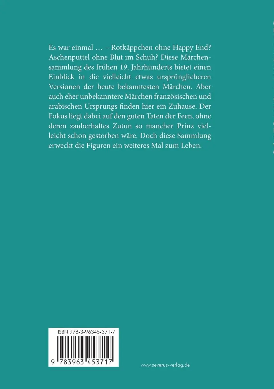 Rückseite: 9783963453717 | Echte und wahrhafte Feenmärchen | Franz Heinrich Köhler | Taschenbuch