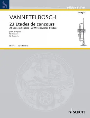Cover: 9790543503717 | 23 Etudes de concours | 23 Contest Studies | Vannetelbosch | Buch