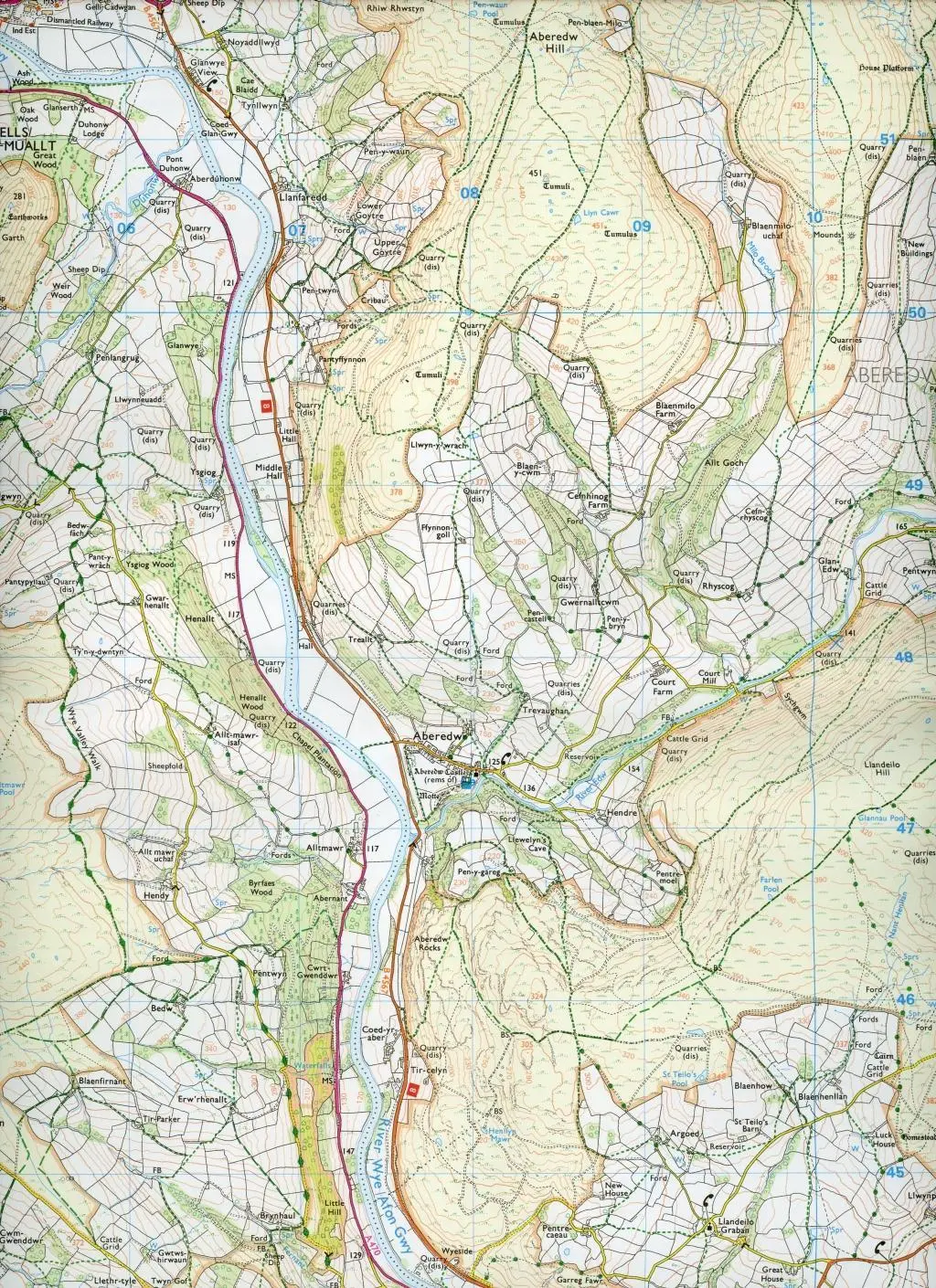 Bild: 9780319243817 | Builth Wells, Painscastle and Talgarth | Ordnance Survey | Englisch