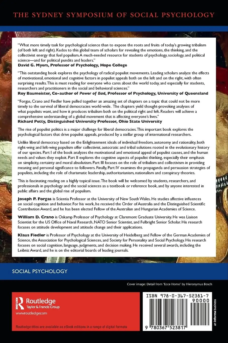 Rückseite: 9780367523817 | The Psychology of Populism | The Tribal Challenge to Liberal Democracy