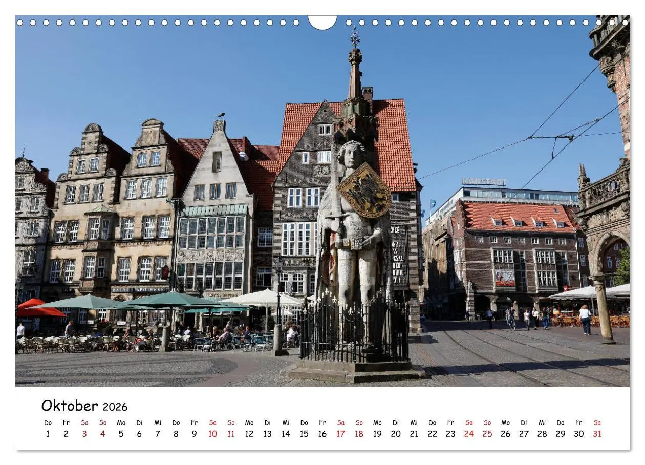 Bild: 9783457933817 | Bremen - Die Hansestadt an der Weser (Wandkalender 2026 DIN A3...