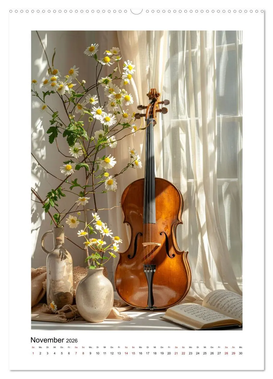 Bild: 9783516263817 | Fantastische Violine (hochwertiger Premium Wandkalender 2026 DIN A2...