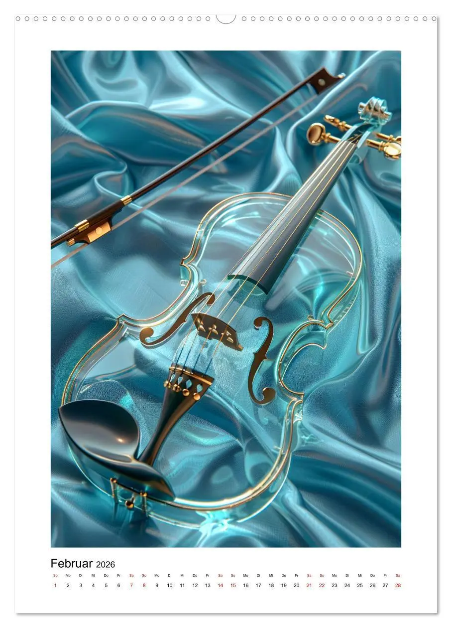 Bild: 9783516263817 | Fantastische Violine (hochwertiger Premium Wandkalender 2026 DIN A2...