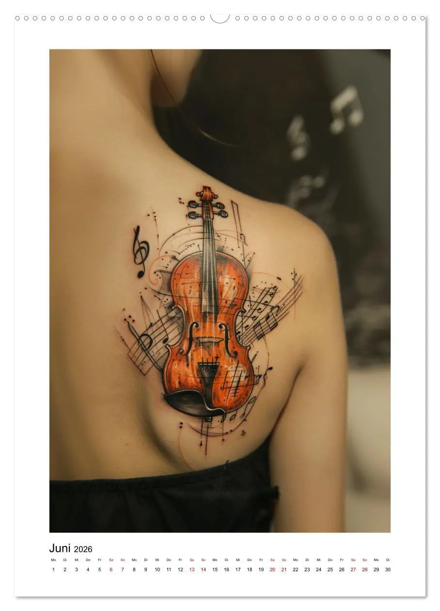 Bild: 9783516263817 | Fantastische Violine (hochwertiger Premium Wandkalender 2026 DIN A2...