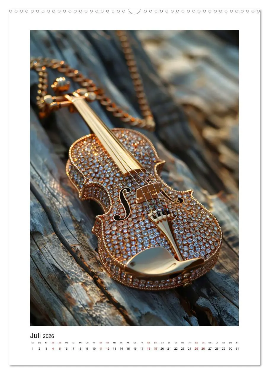 Bild: 9783516263817 | Fantastische Violine (hochwertiger Premium Wandkalender 2026 DIN A2...