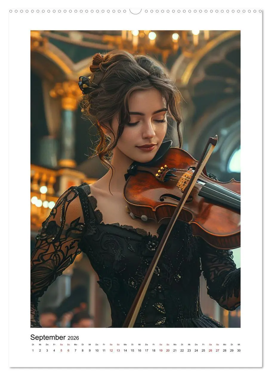 Bild: 9783516263817 | Fantastische Violine (hochwertiger Premium Wandkalender 2026 DIN A2...