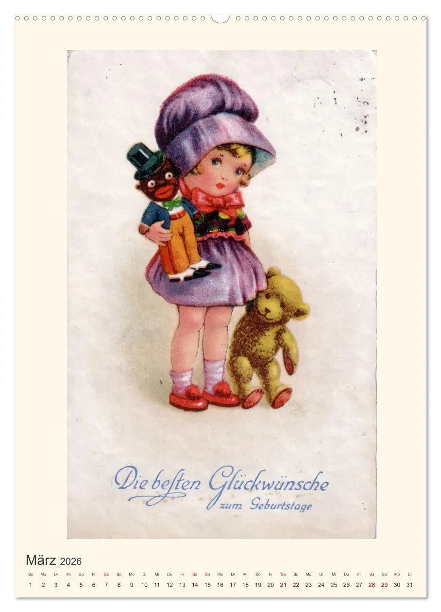 Bild: 9783516333817 | Erste Liebe - Teddybären auf alten Ansichtskarten (Wandkalender...