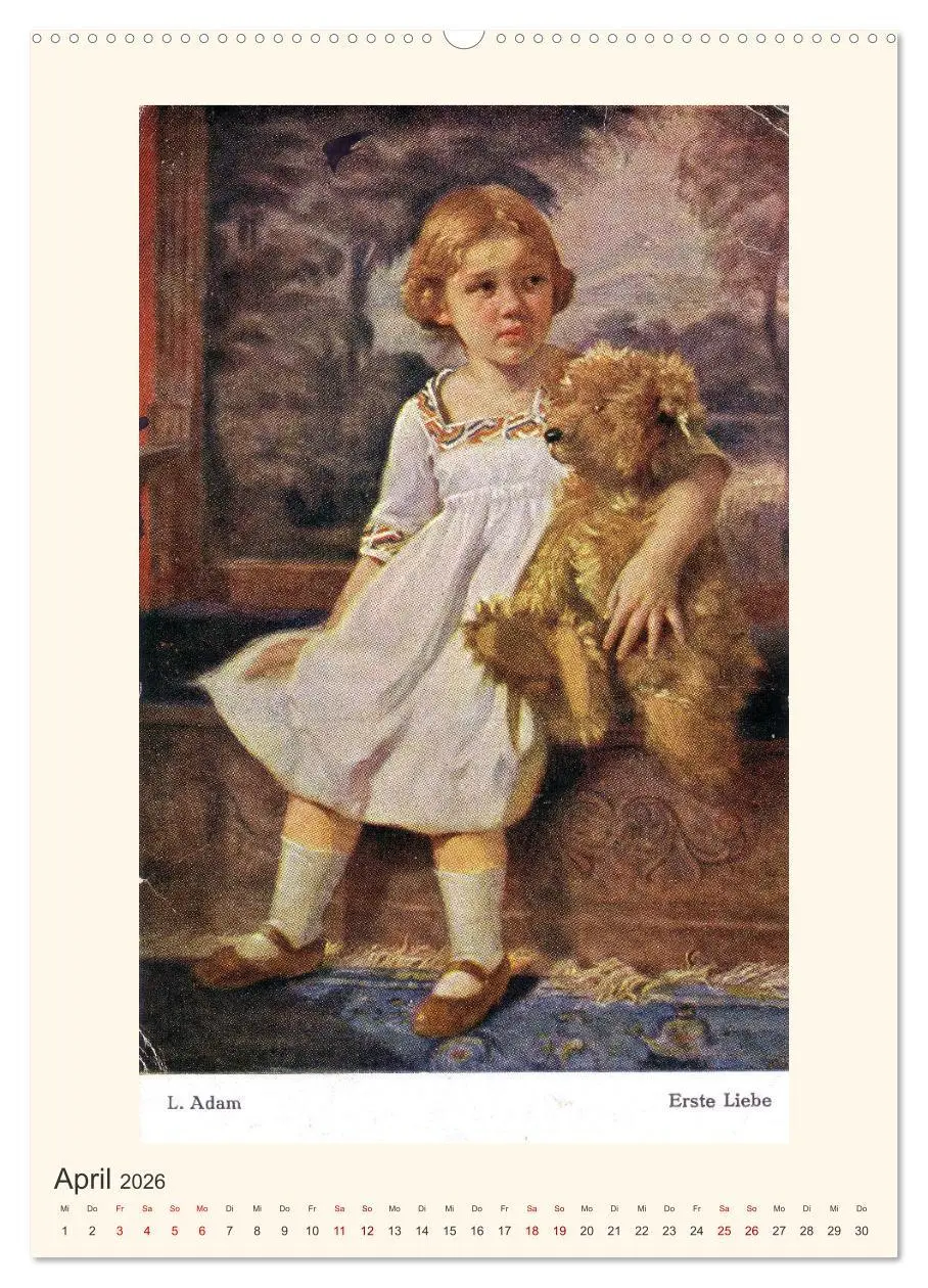 Bild: 9783516333817 | Erste Liebe - Teddybären auf alten Ansichtskarten (Wandkalender...