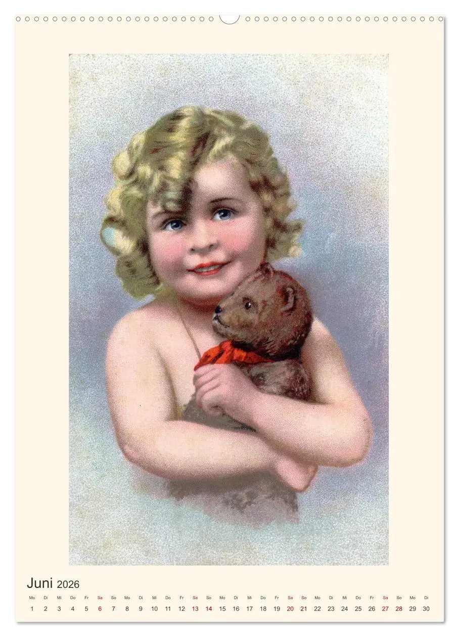 Bild: 9783516333817 | Erste Liebe - Teddybären auf alten Ansichtskarten (Wandkalender...