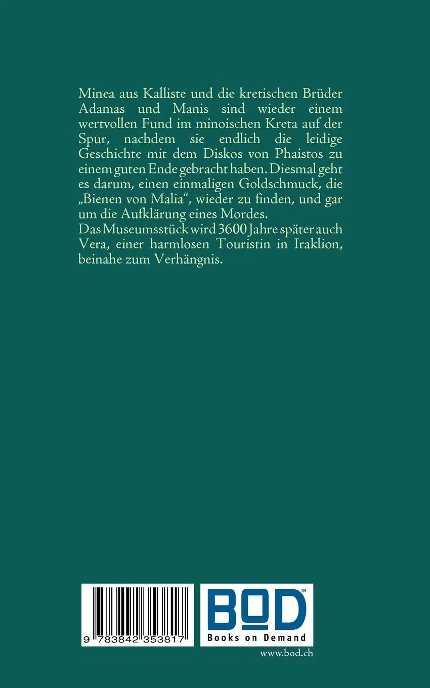 Rückseite: 9783842353817 | Die Bienen von Malia | - noch ein Krimi aus Kreta | Verena Appenzeller