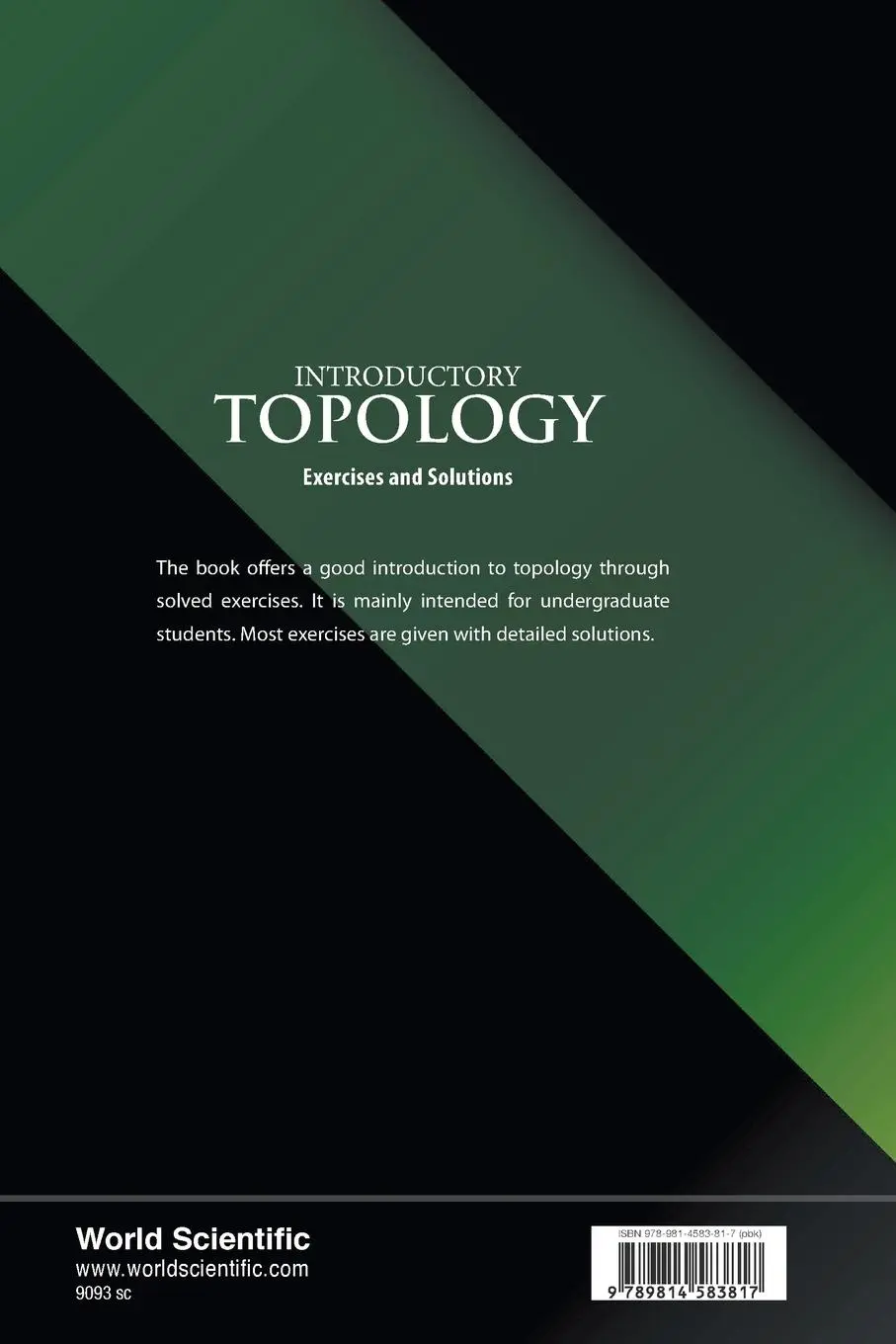 Rückseite: 9789814583817 | INTRODUCTORY TOPOLOGY | EXERCISES AND SOLUTIONS | Hichem | Taschenbuch