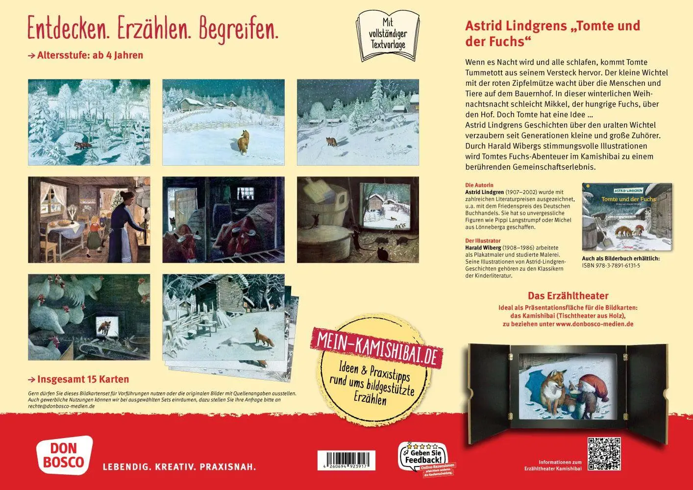 Bild: 4260694923917 | Tomte und der Fuchs. Kamishibai Bildkartenset | Astrid Lindgren | Box