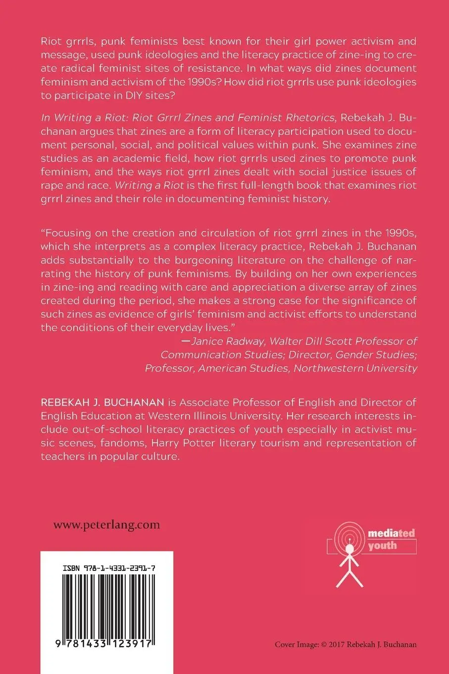 Rückseite: 9781433123917 | Writing a Riot | Riot Grrrl Zines and Feminist Rhetorics | Buchanan