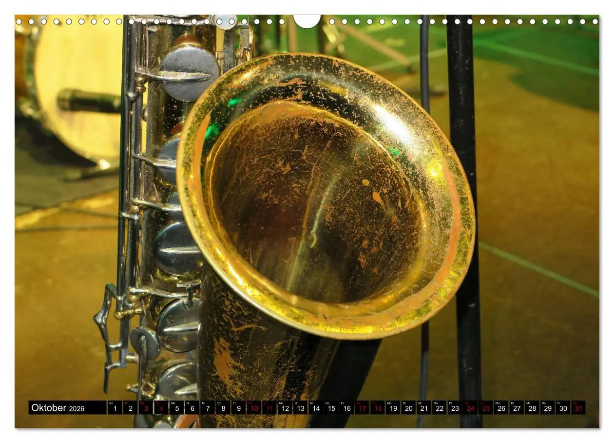 Bild: 9783457853917 | SAXOPHON - on stage (Wandkalender 2026 DIN A3 quer), CALVENDO...