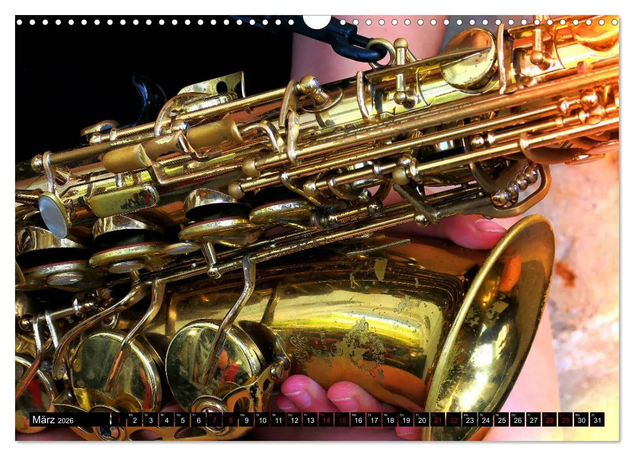 Bild: 9783457853917 | SAXOPHON - on stage (Wandkalender 2026 DIN A3 quer), CALVENDO...