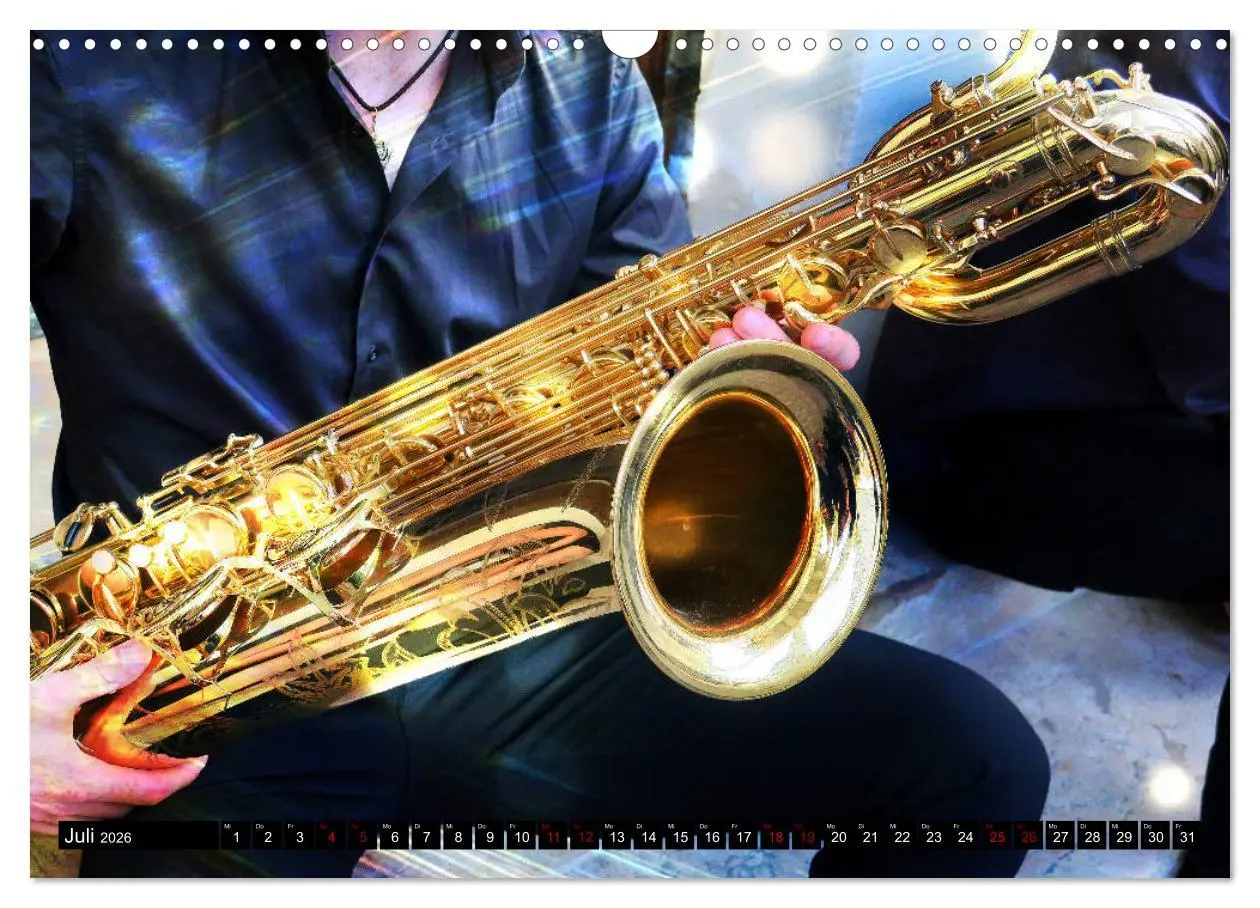 Bild: 9783457853917 | SAXOPHON - on stage (Wandkalender 2026 DIN A3 quer), CALVENDO...