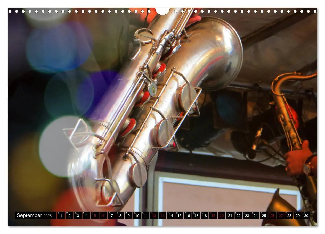 Bild: 9783457853917 | SAXOPHON - on stage (Wandkalender 2026 DIN A3 quer), CALVENDO...