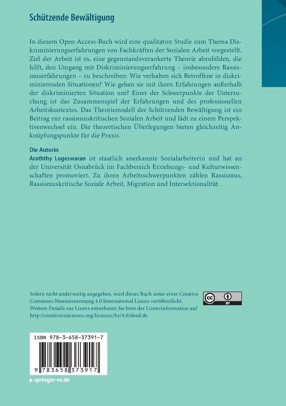 Rückseite: 9783658373917 | Schützende Bewältigung | Araththy Logeswaran | Taschenbuch | xv | 2022