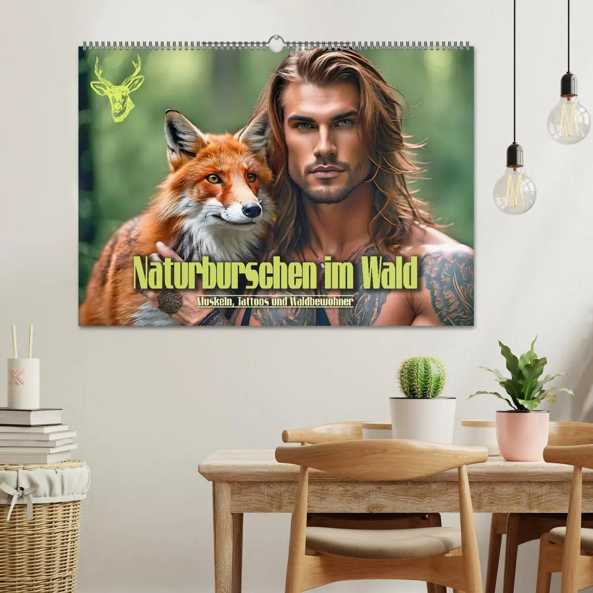 Bild: 9783457364017 | Naturburschen im Wald - Muskeln, Tattoos und Waldbewohner...