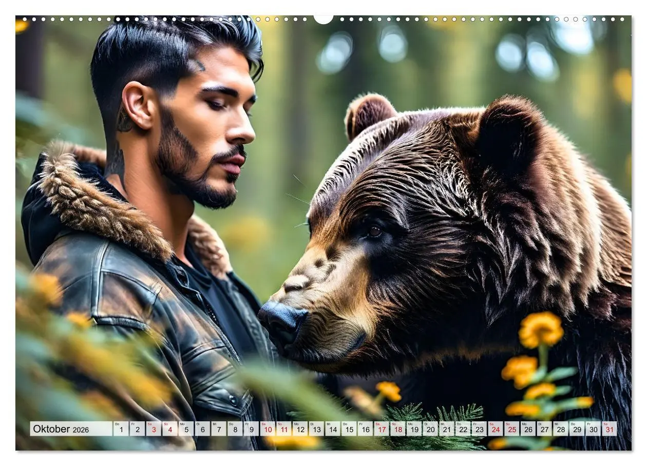 Bild: 9783457364017 | Naturburschen im Wald - Muskeln, Tattoos und Waldbewohner...