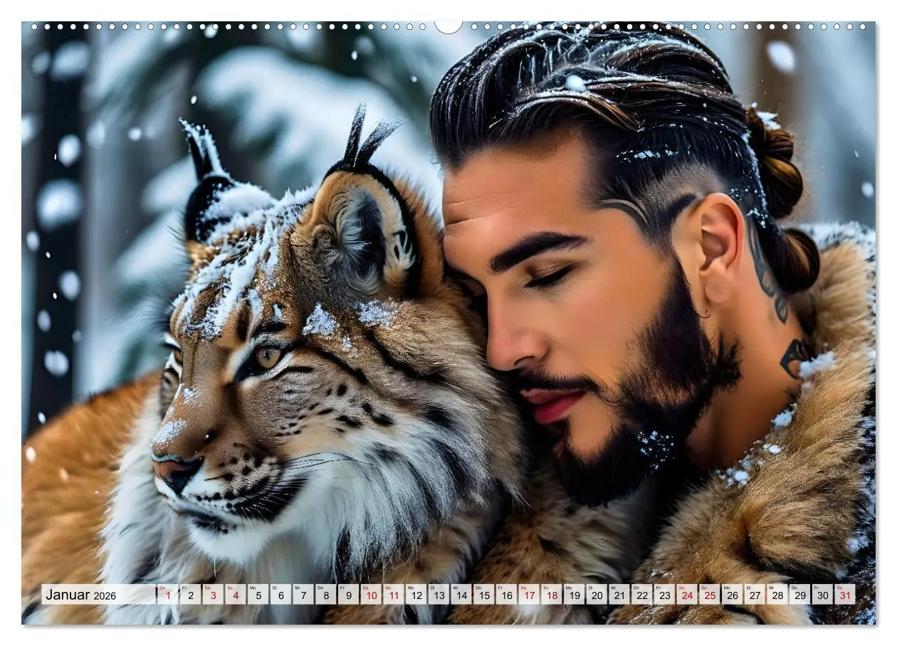Bild: 9783457364017 | Naturburschen im Wald - Muskeln, Tattoos und Waldbewohner...