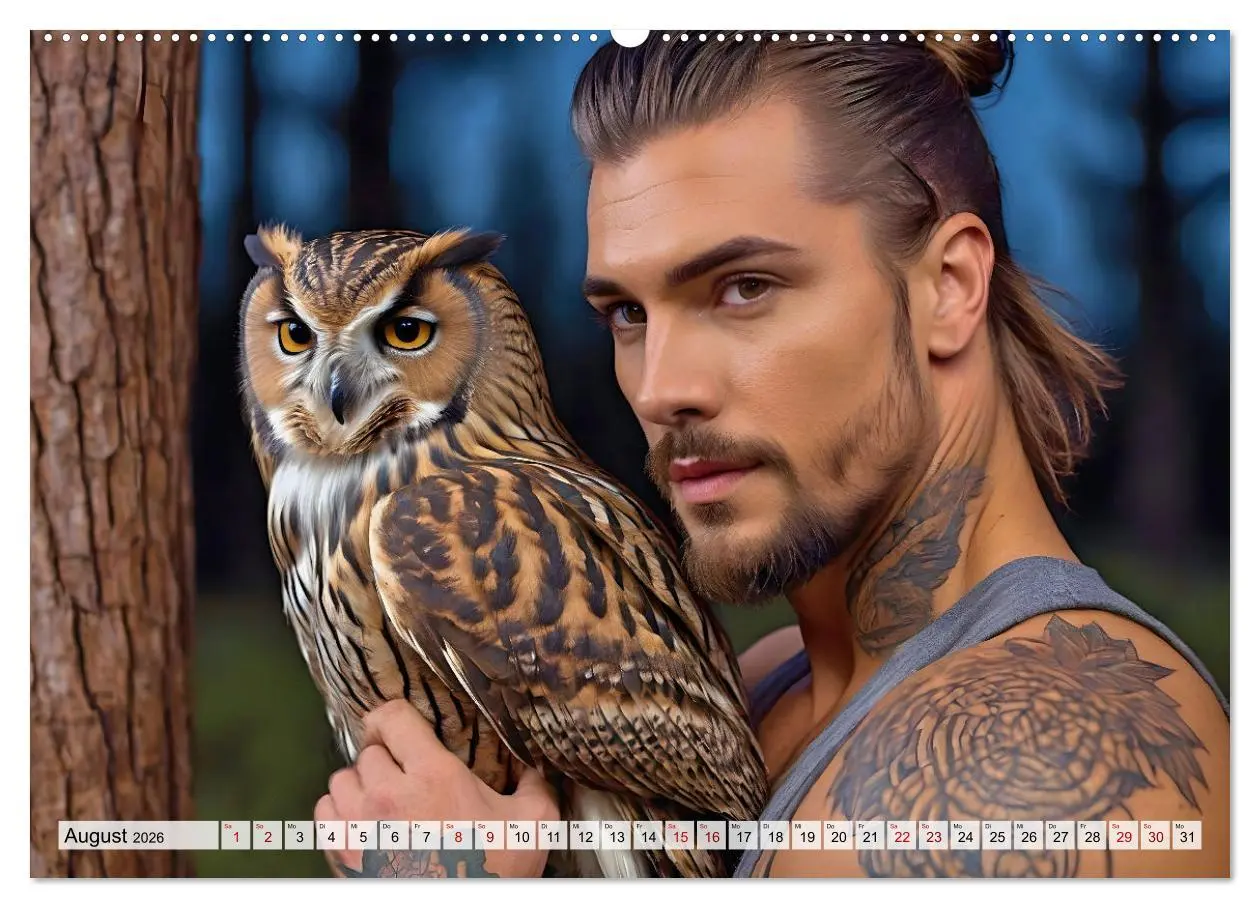 Bild: 9783457364017 | Naturburschen im Wald - Muskeln, Tattoos und Waldbewohner...