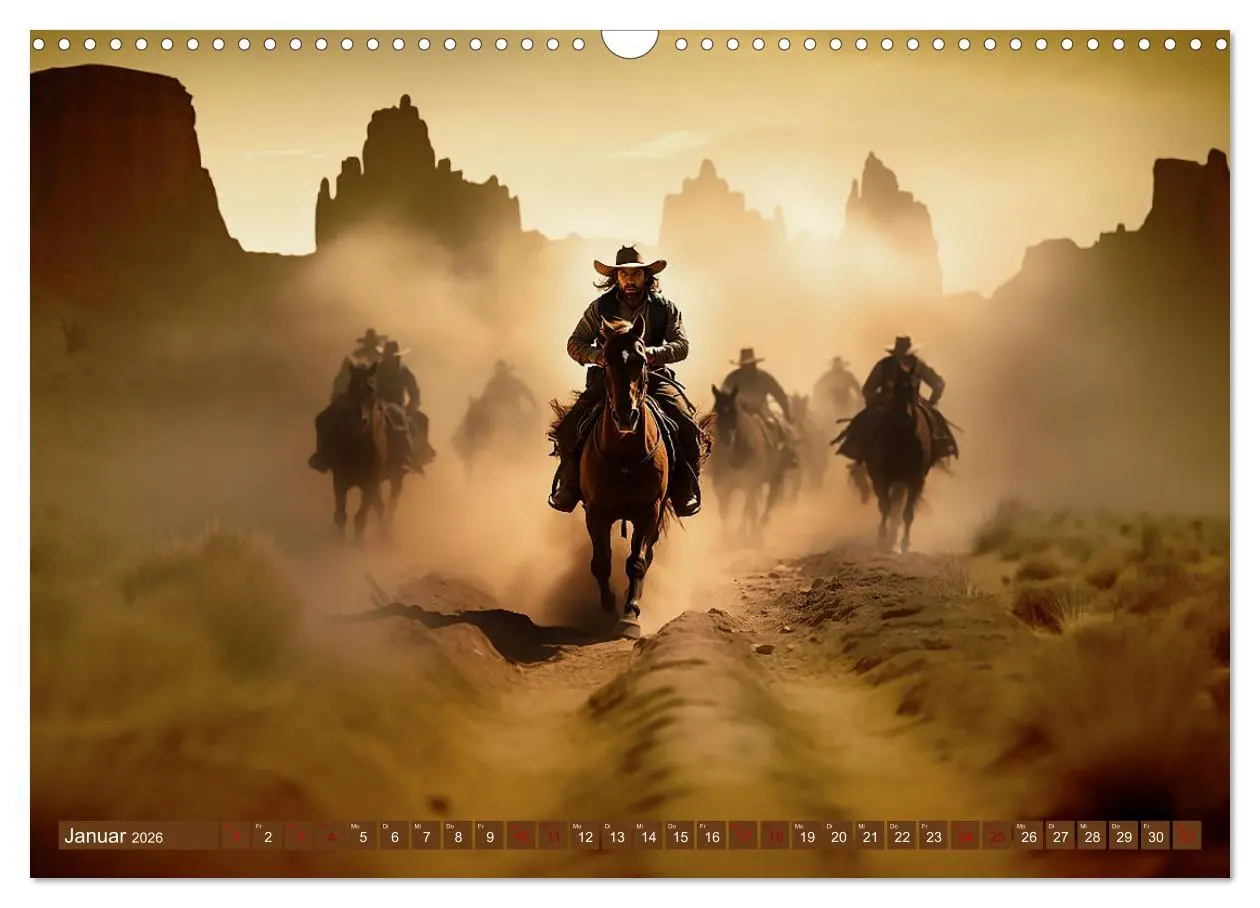 Bild: 9783457504017 | Western Life (Wandkalender 2026 DIN A3 quer), CALVENDO Monatskalender