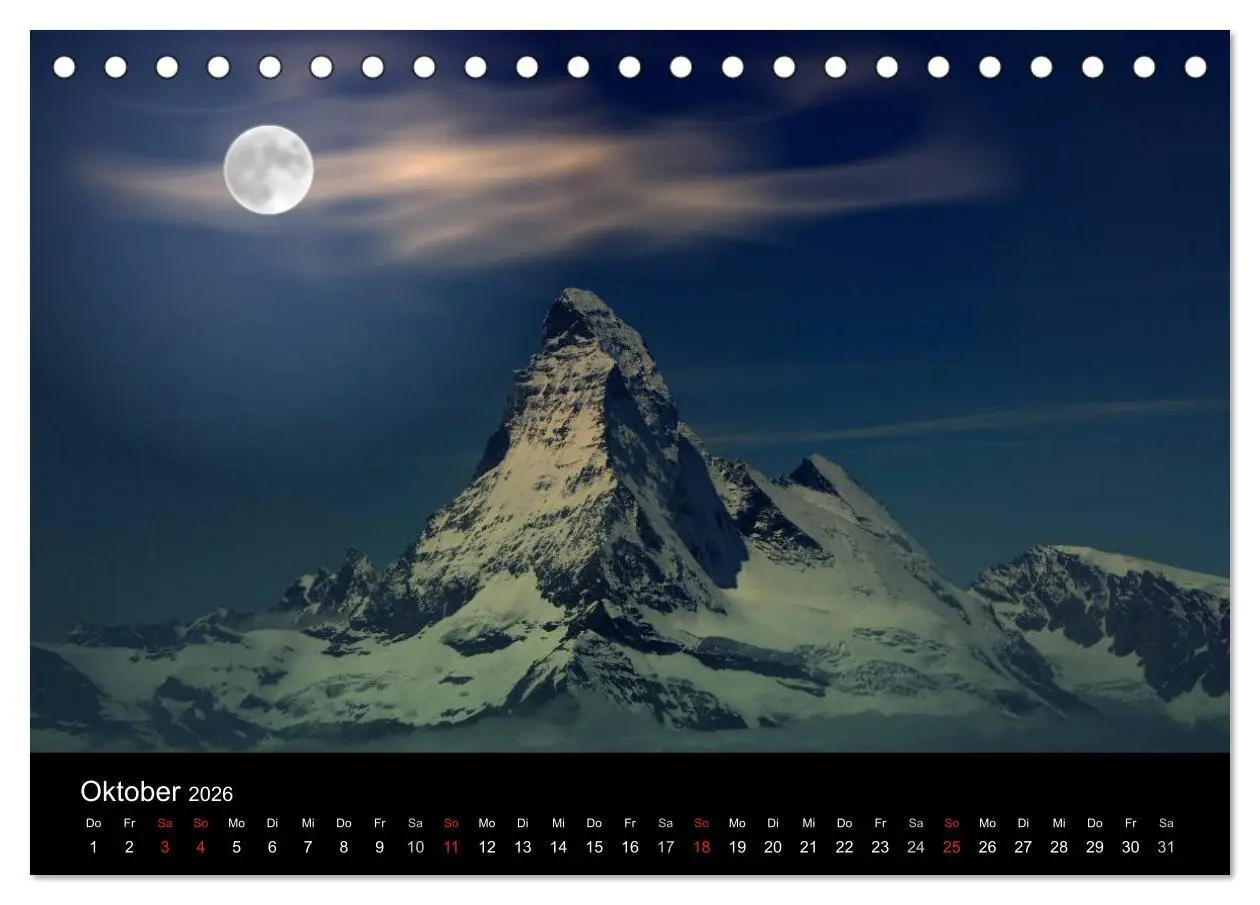 Bild: 9783516144017 | Faszination Matterhorn (Tischkalender 2026 DIN A5 quer), CALVENDO...