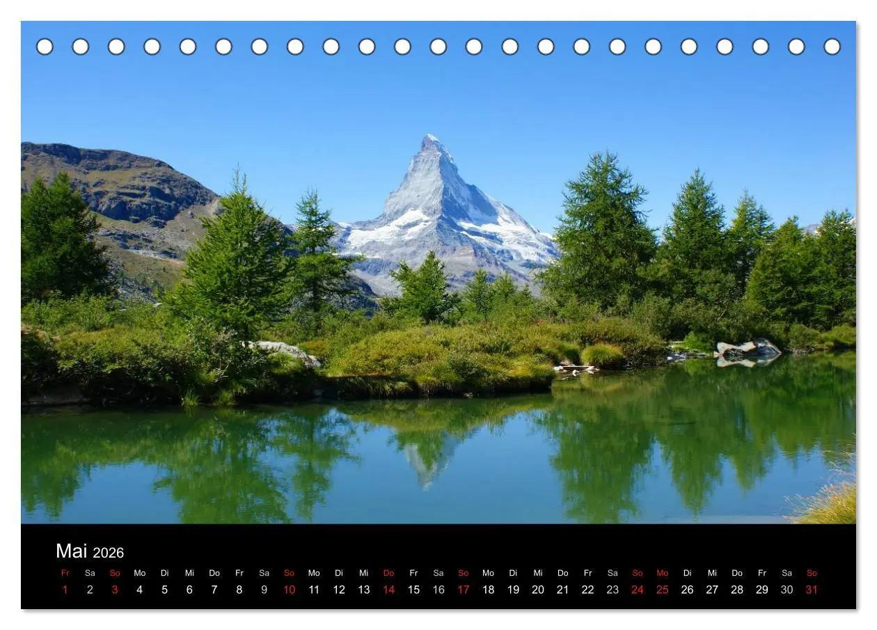 Bild: 9783516144017 | Faszination Matterhorn (Tischkalender 2026 DIN A5 quer), CALVENDO...
