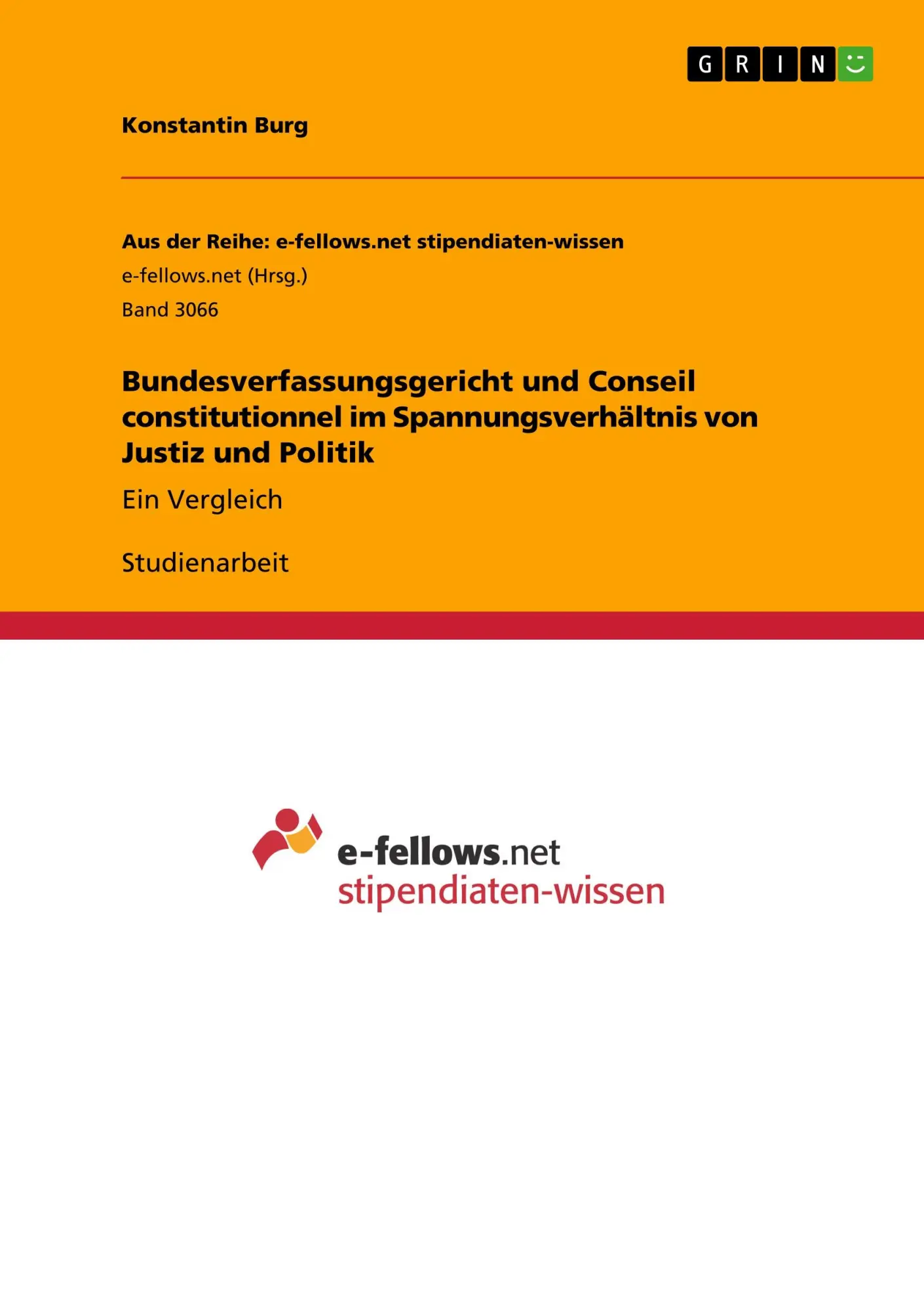 Cover: 9783668924017 | Bundesverfassungsgericht und Conseil constitutionnel im...