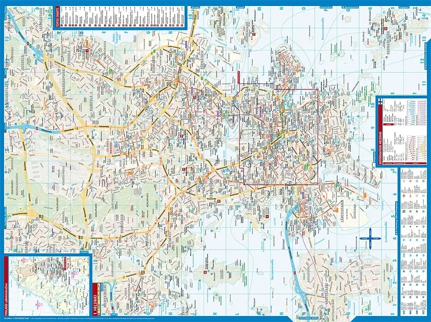 Bild: 9783866094017 | Borch Map Stadtplan Helsinki / Helsingfors | (Land-)Karte | 2 S.