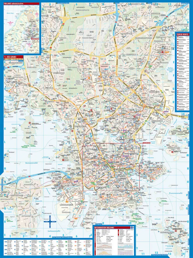 Bild: 9783866094017 | Borch Map Stadtplan Helsinki / Helsingfors | (Land-)Karte | 2 S.