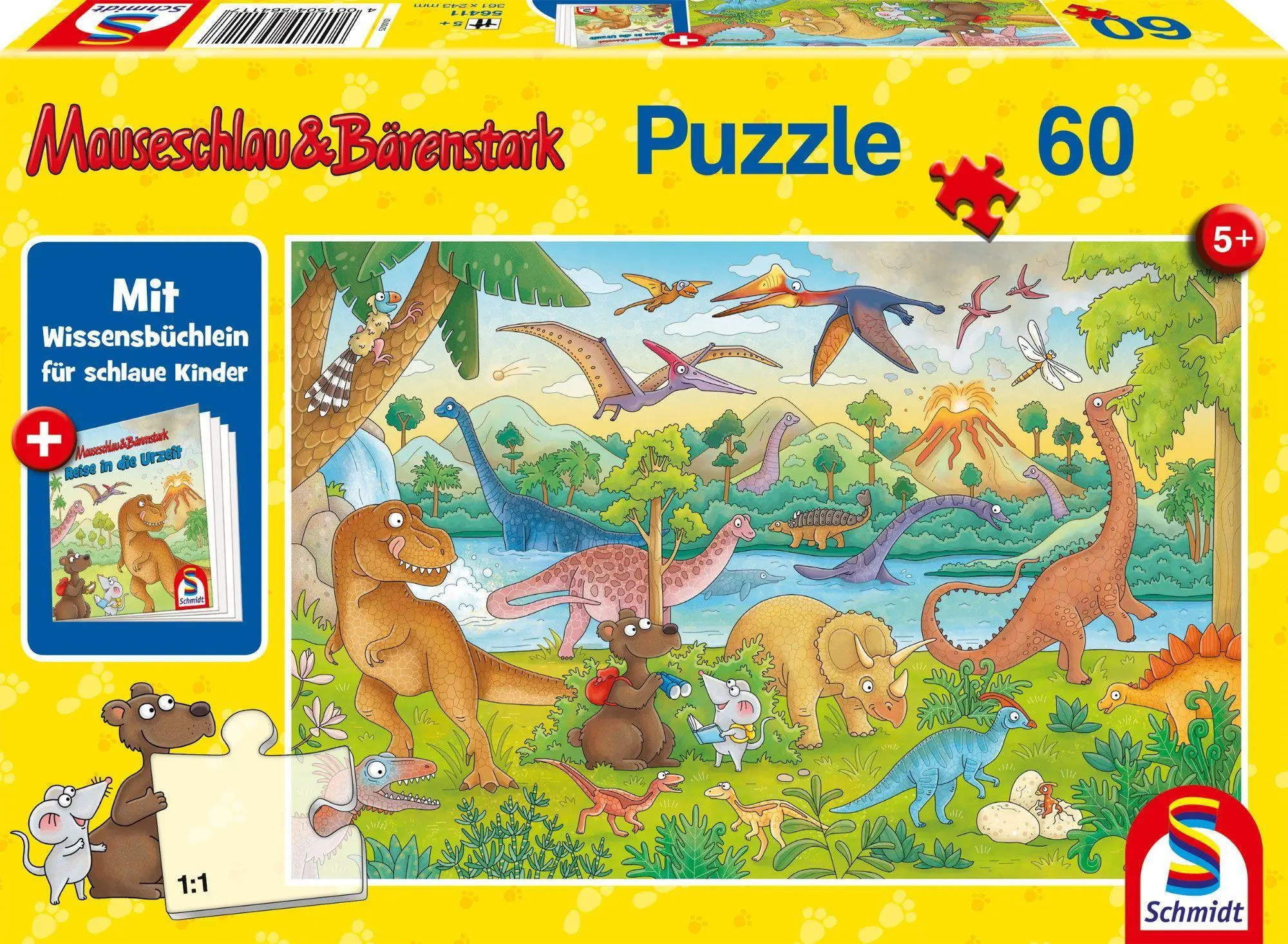Cover: 4001504564117 | Reise in die Urzeit, 60 Teile, mit Add-on (Wissensbüchlein) | Spiel