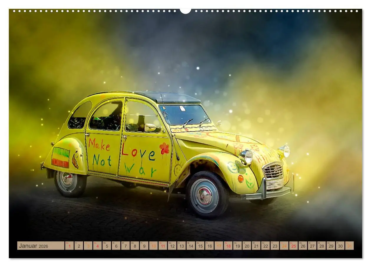 Bild: 9783457734117 | Die Ente - Citroën 2CV (hochwertiger Premium Wandkalender 2026 DIN...