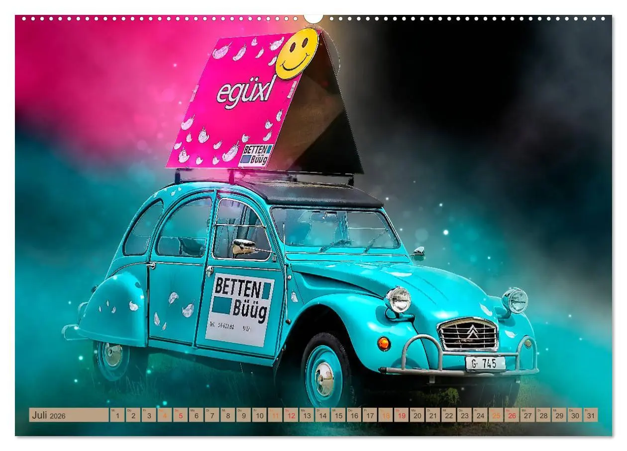 Bild: 9783457734117 | Die Ente - Citroën 2CV (hochwertiger Premium Wandkalender 2026 DIN...