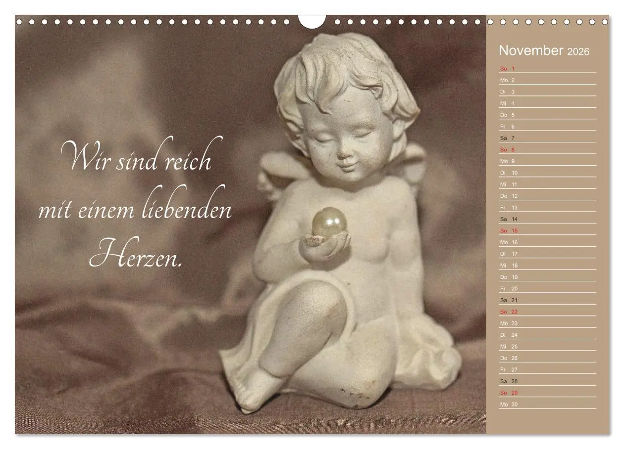 Bild: 9783457974117 | Engel - Die Worte der Liebe (Wandkalender 2026 DIN A3 quer),...