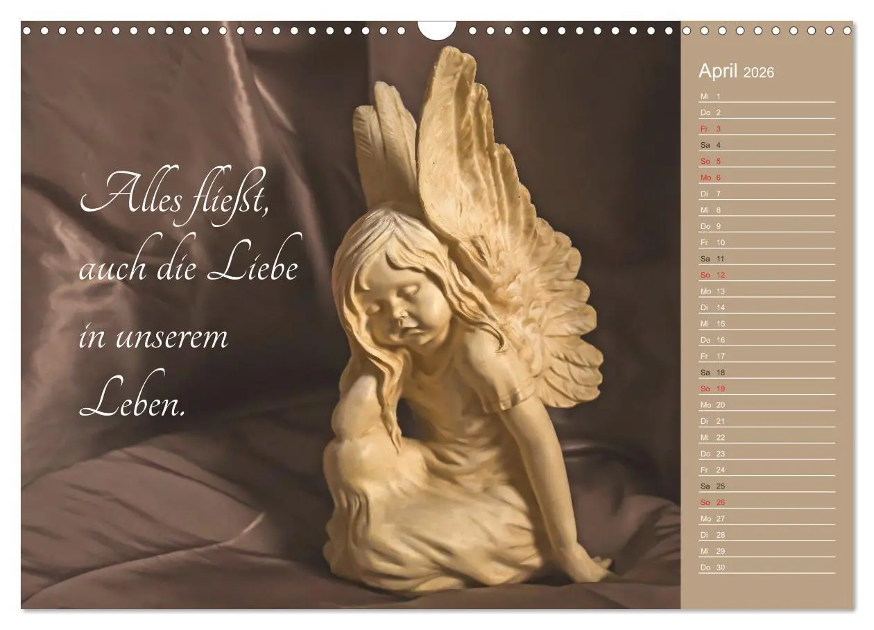 Bild: 9783457974117 | Engel - Die Worte der Liebe (Wandkalender 2026 DIN A3 quer),...