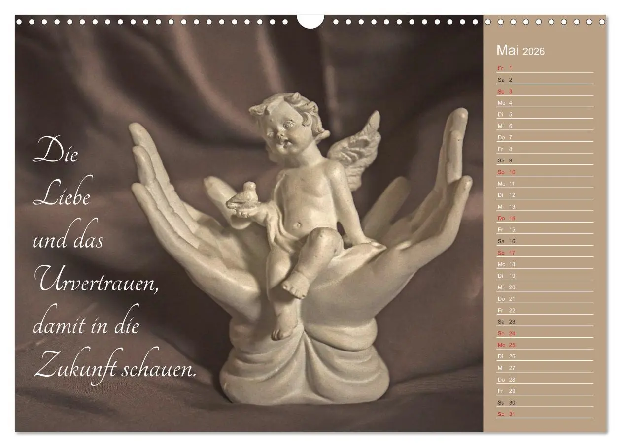 Bild: 9783457974117 | Engel - Die Worte der Liebe (Wandkalender 2026 DIN A3 quer),...