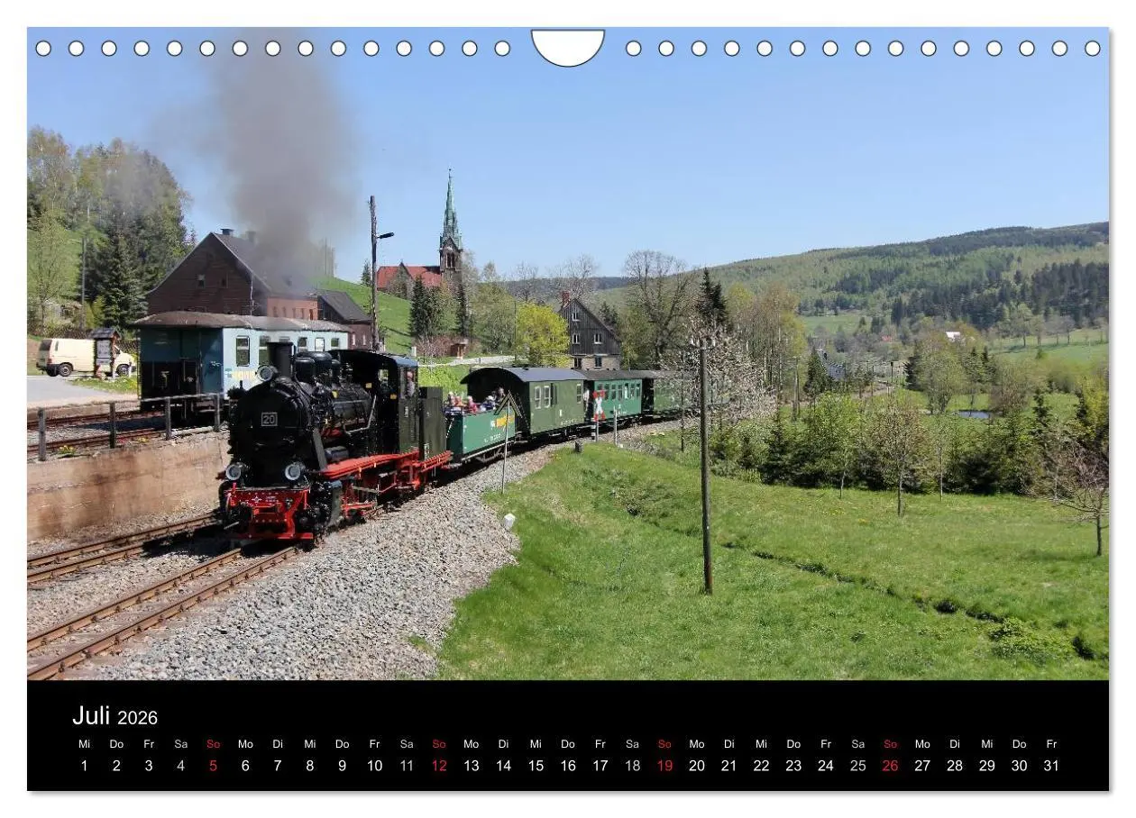 Bild: 9783516204117 | Dampfbahnromantik auf schmaler Spur (Wandkalender 2026 DIN A4...