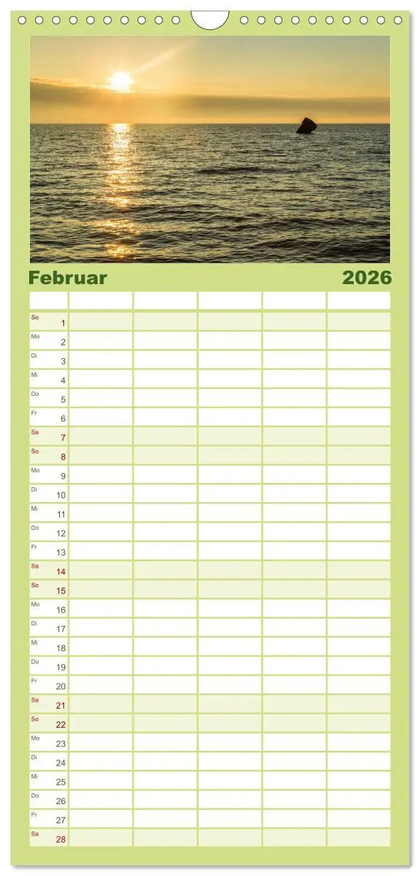 Bild: 9783516514117 | Familienplaner 2026 - FEHMARN - Magische Momente mit 5 Spalten...