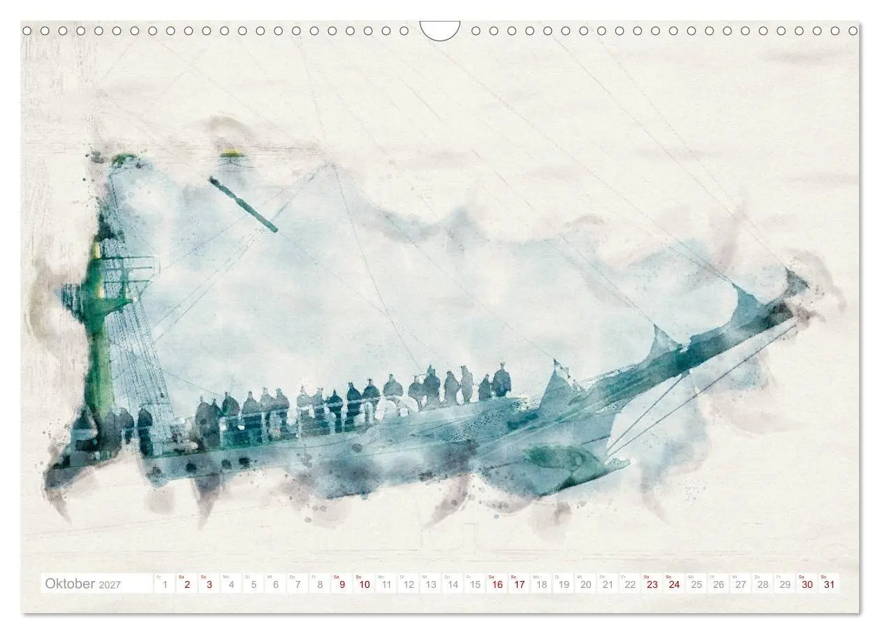 Bild: 9783569534117 | Künstlerische Ansichten der Gorch Fock (Wandkalender 2027 DIN A3...