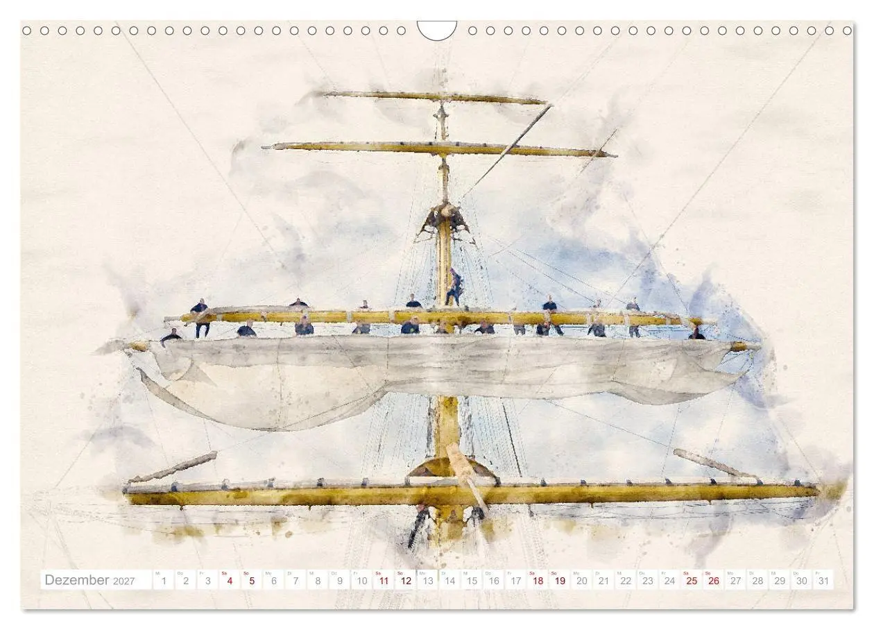 Bild: 9783569534117 | Künstlerische Ansichten der Gorch Fock (Wandkalender 2027 DIN A3...