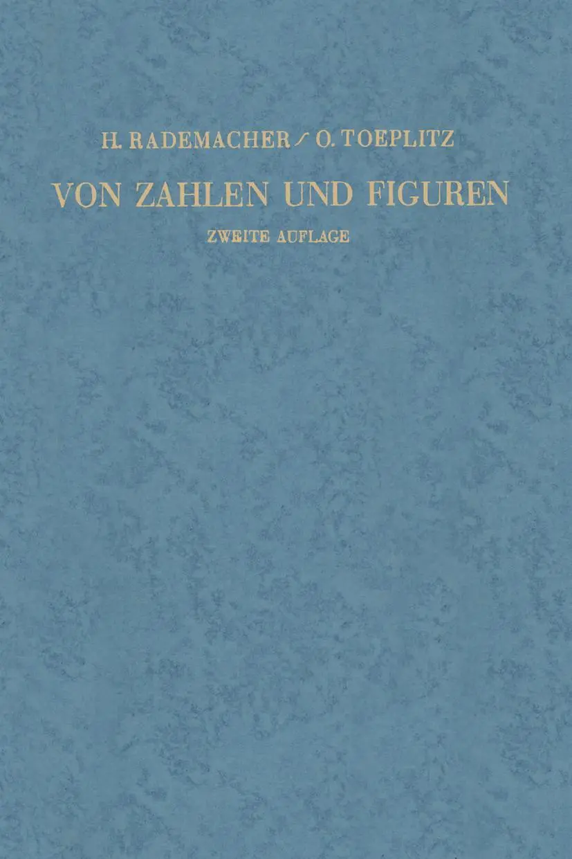 Cover: 9783662354117 | Von Zahlen und Figuren | Otto Toeplitz (u. a.) | Taschenbuch | vii