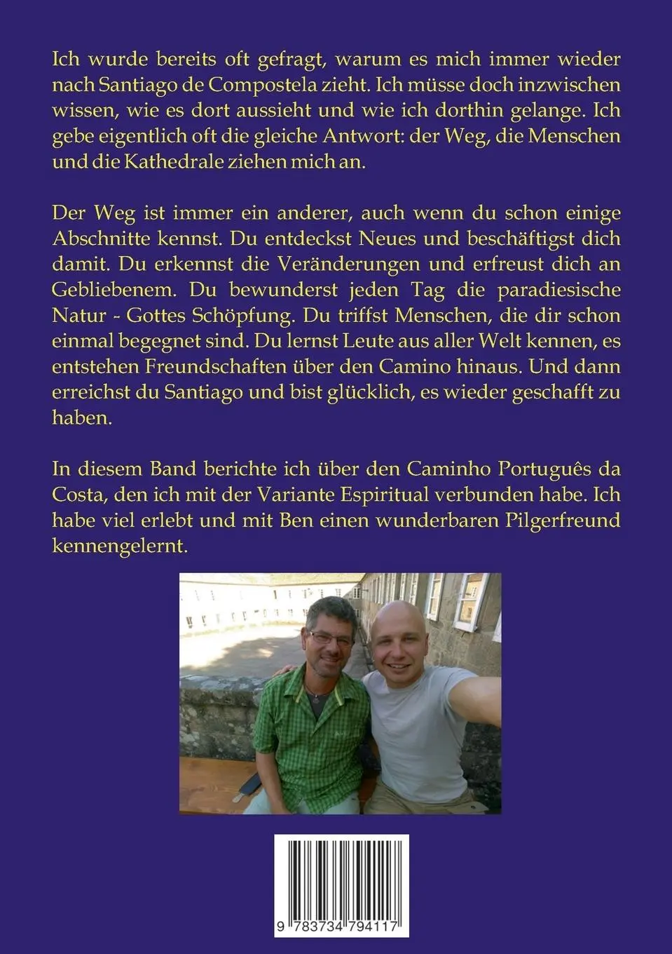 Rückseite: 9783734794117 | Unterwegs nach Santiago ... | ... auf dem Caminho Português da Costa