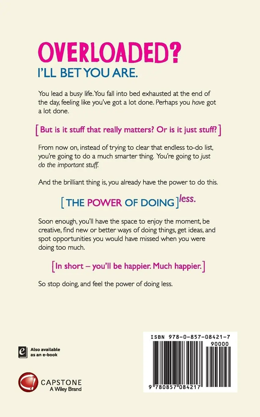 Rückseite: 9780857084217 | The Power of Doing Less | Fergus O'Connell | Taschenbuch | 168 S.