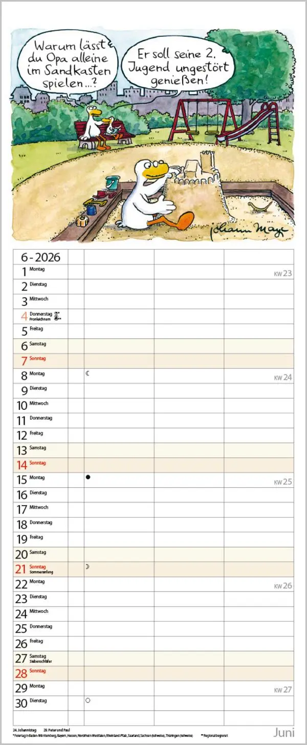 Bild: 9783731884217 | Planer für den (Un-)Ruhestand 2026 | Verlag Korsch | Kalender | 14 S.